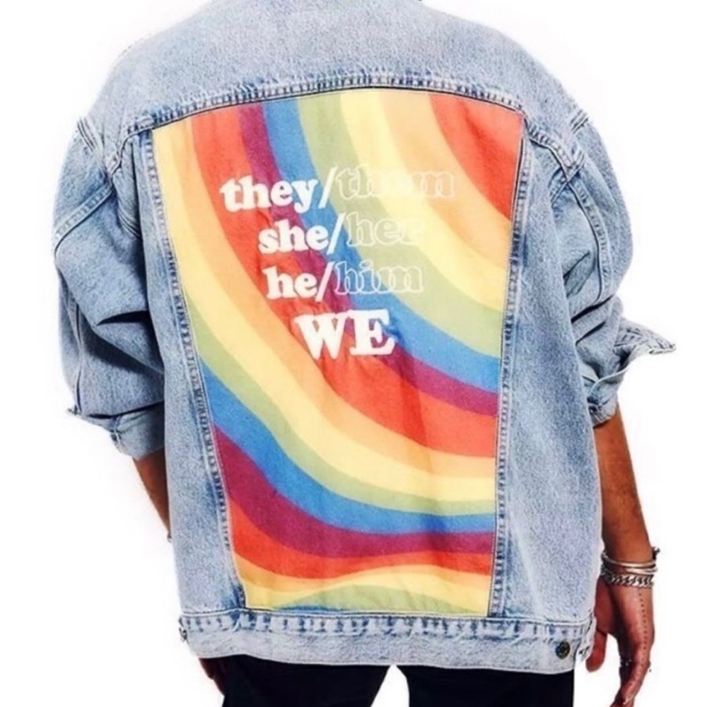 LEVI'S PRIDE LIBERATION TRUCKER DENIM JACKET NWT
